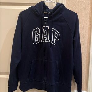 GAP Navy Blue Zip-Up Hoodie